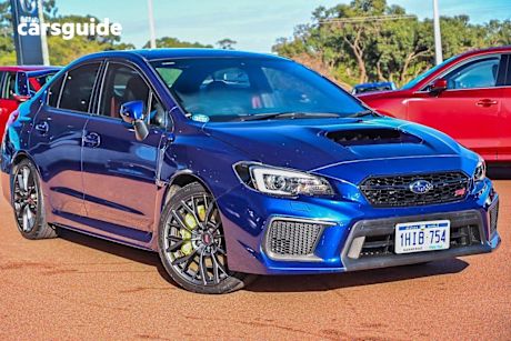 Blue 2019 Subaru WRX Sedan STI (awd)