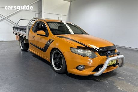Orange 2008 Ford Falcon Cab Chassis XR6 (lpg)
