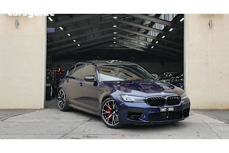 Blue 2021 BMW M5 Sedan Competition LCI