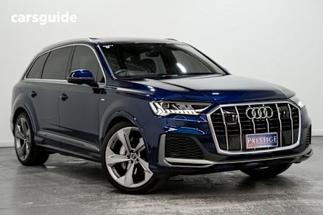 Blue 2021 Audi Q7 Wagon 50 TDI Quattro S Line Mhev