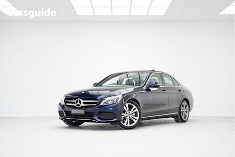 Blue 2018 Mercedes-Benz C200 Sedan Edition C