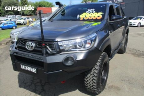 Grey 2019 Toyota Hilux Double Cab Pick Up Rugged X (4X4)