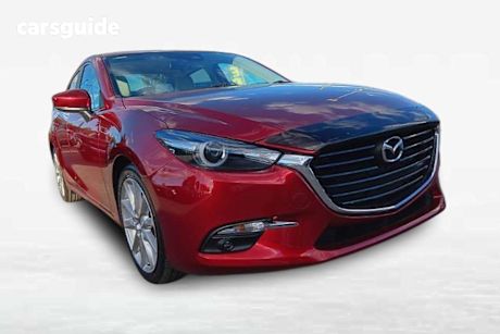 Red 2018 Mazda 3 Sedan SP25 GT