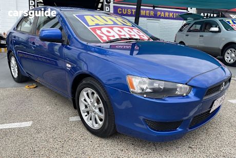 Blue 2011 Mitsubishi Lancer Hatchback SX Sportback
