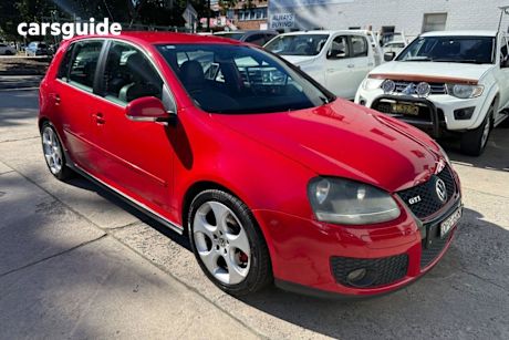 Red 2008 Volkswagen Golf Hatchback GTI