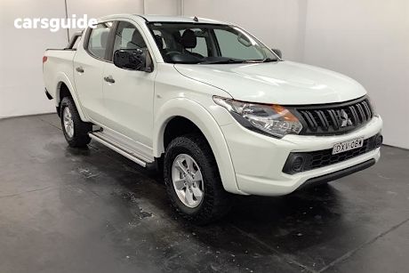 White 2018 Mitsubishi Triton Dual Cab Utility GLX Plus (4X4)