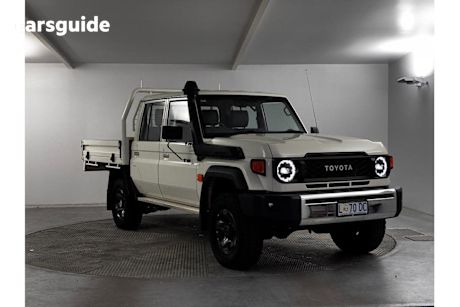 White 2023 Toyota Landcruiser 70 Series Double Cab Chassis LC79 GXL