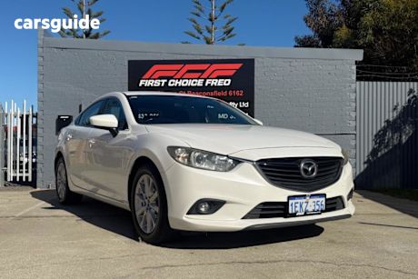 White 2013 Mazda Mazda6 Sedan