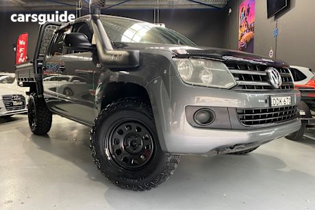 Grey 2016 Volkswagen Amarok Dual Cab Utility TDI420 Core Edition (4X4)