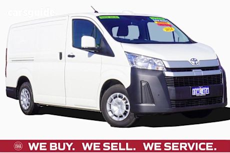 White 2024 Toyota Hiace Van LWB (4 Door Option)