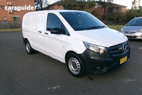 White 2017 Mercedes-Benz Vito Van 116 Bluetec SWB