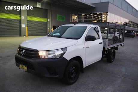 White 2018 Toyota Hilux Cab Chassis Workmate