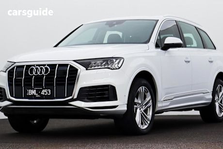 White 2020 Audi Q7 Wagon 45 TDI Quattro (hybrid)