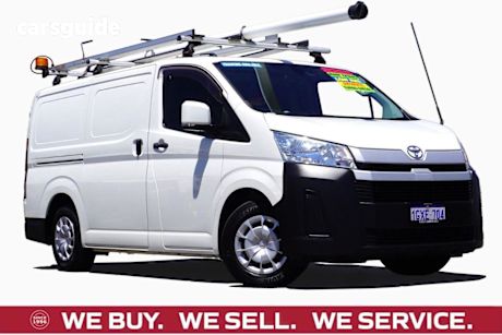 White 2019 Toyota Hiace Van LWB Exterior Pack