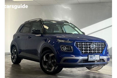 Blue 2022 Hyundai Venue SUV ELITE F