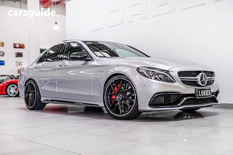 Silver 2016 Mercedes-Benz C63 Sedan S