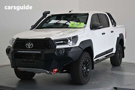 White 2021 Toyota Hilux Double Cab Pick Up Rugged X (4X4)