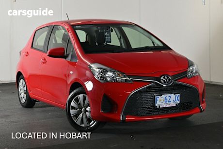 Red 2016 Toyota Yaris Hatchback Ascent