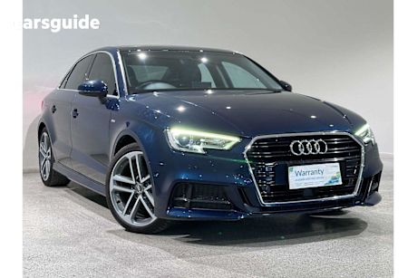 Blue 2019 Audi A3 Sedan 35 Tfsi S Line Plus