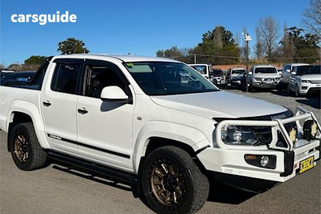 White 2014 Volkswagen Amarok Dual Cab Utility TDI420 Canyon (4X4)