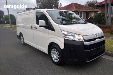 White 2019 Toyota Hiace Van LWB