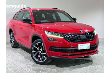 Red 2021 Skoda Kodiaq Wagon 132TSI SPORTLINE 4X4