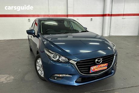 Blue 2017 Mazda 3 Sedan Maxx