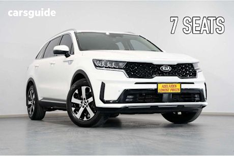 White 2021 Kia Sorento Wagon Sport 7 Seat