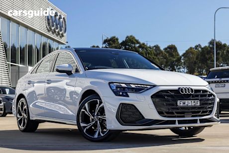 White 2025 Audi A3 Sedan 35 Tfsi S Line (mhev)