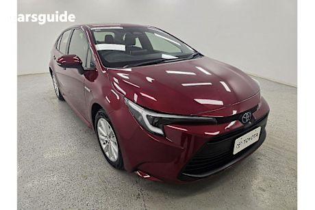 Red 2023 Toyota Corolla Sedan ASCENT SPORT HYBRID F