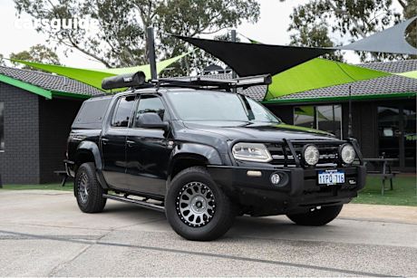 Black 2018 Volkswagen Amarok Dual Cab Utility TDI420 Core Plus (4X4)