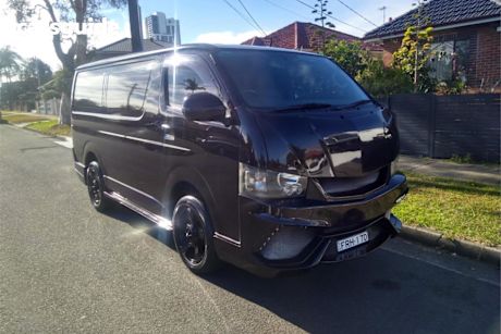 Black 2016 Toyota Hiace Van LWB Crew