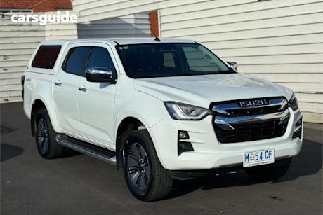 White 2021 Isuzu D-MAX Crew Cab Utility LS-U (4X4)