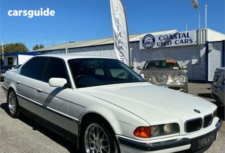 White 1995 BMW 730IL Sedan