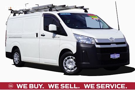 White 2019 Toyota Hiace Van LWB Exterior Pack
