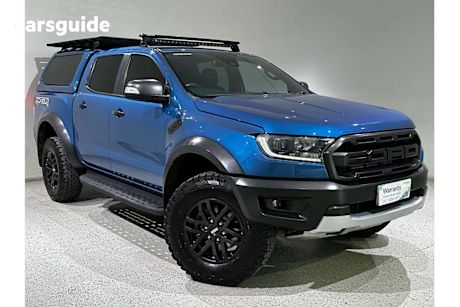 Blue 2020 Ford Ranger Ute Tray RAPTOR 4X4