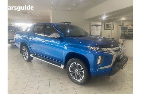 Blue 2019 Mitsubishi Triton Double Cab Pick Up GLS (4X4) Premium