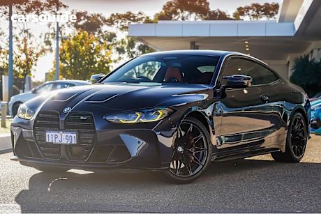 Blue 2021 BMW M4 Coupe Competition