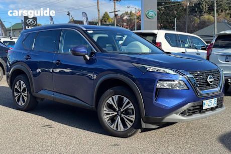Blue 2024 Nissan X-Trail Wagon ST-L (4WD) 7 Seat