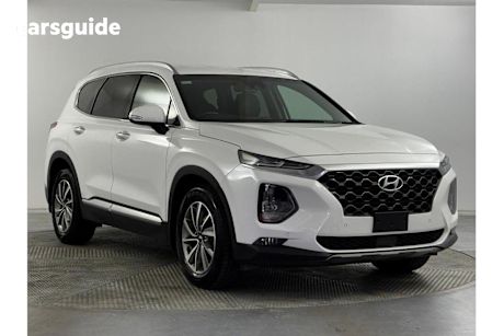 White 2021 Hyundai Santa FE Wagon Elite Crdi (Awd)