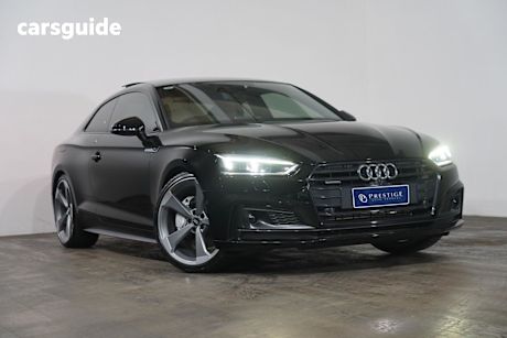 Black 2019 Audi A5 Coupe 2.0 Tfsi Quattro S Tronic Sprt