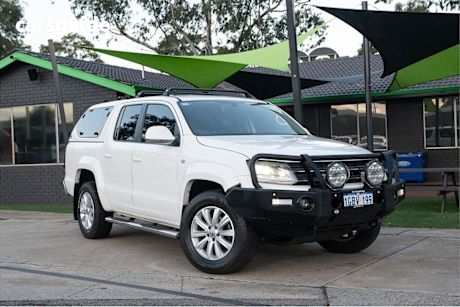 White 2016 Volkswagen Amarok Dual Cab Utility TDI420 Highline (4X4)