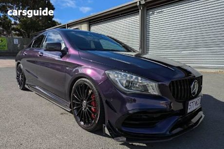 Blue 2013 Mercedes-Benz CLA45 Coupe AMG