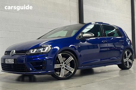 Blue 2016 Volkswagen Golf Hatchback R