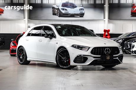 White 2023 Mercedes-Benz A45 Hatchback S 4Matic+