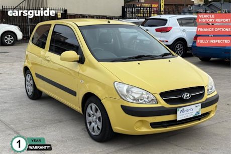 Yellow 2010 Hyundai Getz Hatch SX