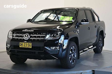 Black 2021 Volkswagen Amarok Dual Cab Utility TDI580 Highline 4Motion