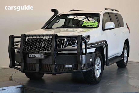 White 2021 Toyota Landcruiser Prado Wagon GXL Flat Tailgate