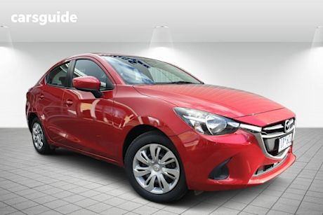 Red 2016 Mazda 2 Sedan NEO