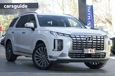 White 2024 Hyundai Palisade Wagon Calligraphy Black INK (7 Seat)